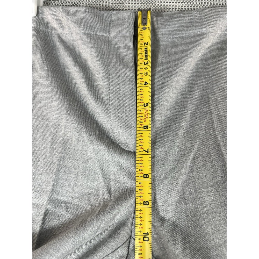 J. Jill Pants Women's 10 Tall Gray  Tuxedo Stripe Straight Leg Heather - Picture 5 of 12